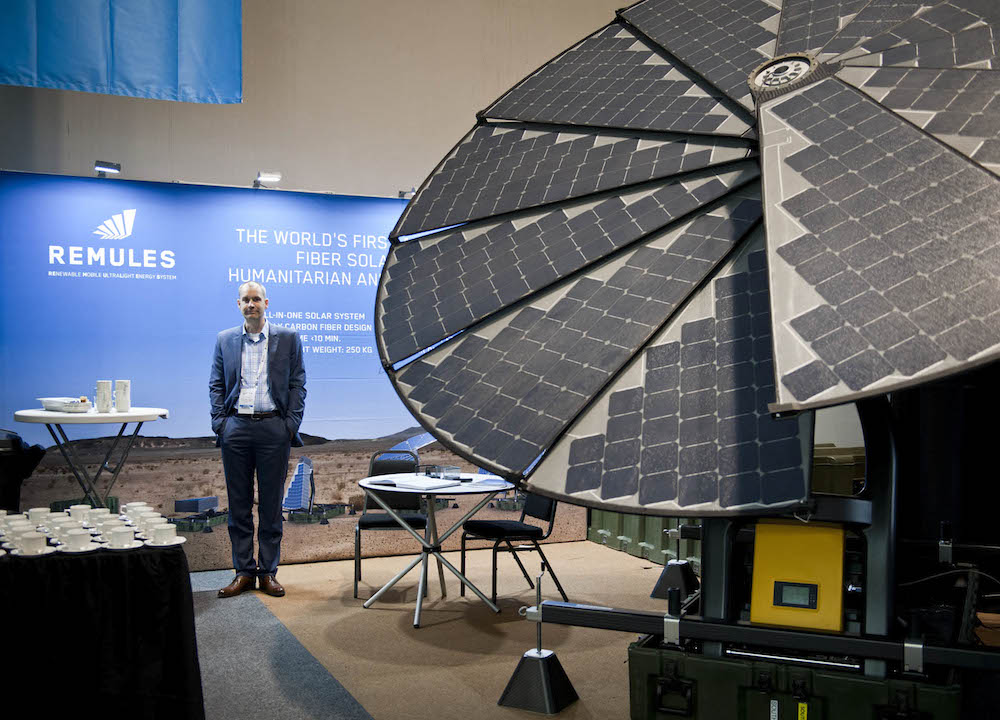 Tobias Legerer of Remules solar system at the Land Forces Expo