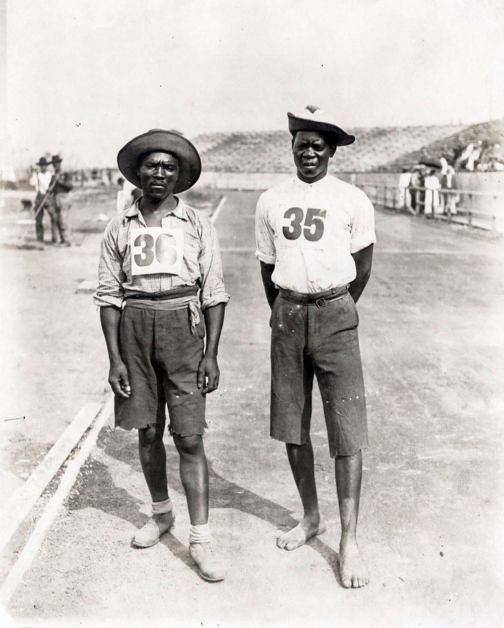 Len Taunyane and Jan Mashiane took part in the 1904 Olympic marathon