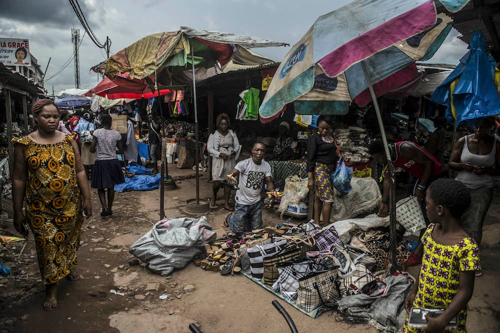 Franceville market, Gabon