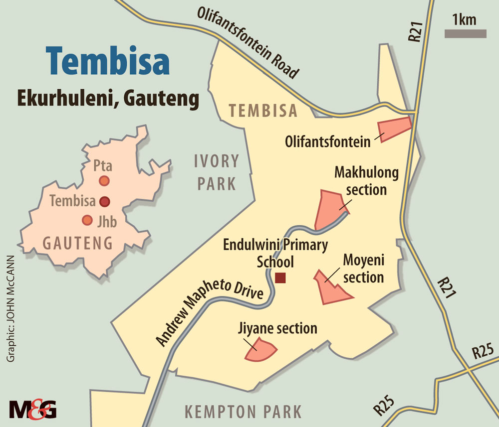 map of tembisa with scale        <h3 class=